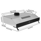 Modern Range Hood Under Cabinet Range Hood Kitchen Hood Vent Wall Mounted 160w