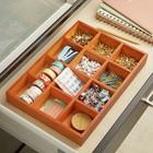 Wooden Drawer Organizer With 12 Compartments  Sorting Tray For Crafts  13x9x1 5 