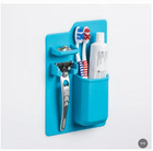 Wall Mounted Toothbrush Holder Bathroom Organizer Razor Storage Rack