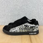 Vintage Y2k Chunky Skate Shoes Zoo York Black White Size 7 Skater Grunge 2000s