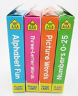 School Zone Flash Cards 4 Pack Alphabet  3 Letter Words  Picture Words    Number