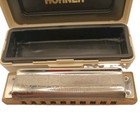 Vintage M  Hohner Marine Band Harmonica No  1896 Key Of G Germany W  Case