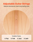 Cajon Box Drum With Guitar Strings - Adjustable Birch Wood Percussion Instrument