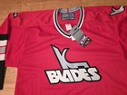 Nwt Vintage Kansas City Blades Bauer Hockey Jersey Adult M Minor League Ihl New
