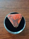 C1900 Red Stag Deer Tin Tobacco Tag With Tabs Buck - Plug Chewing Tobacco