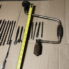 Vintage Yankee Hand Brace Drill No  110 16    With Bits Made In Usa