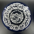 Set Of 6 Vintage 1910 Art Nouveau  Venetian Murano Cobalt Blue Glass Berry Bowls