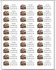 150 Log Cabin Mountains Sky Mailing Return Address Labels Personalized
