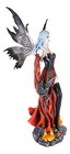 Ebros 24 h Goddess Of Fire Elemental Gothic Pyre Fairy With Black Dragon Statue