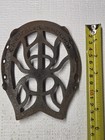 Antique  spiderweb   Horseshoe  Cast Iron Trivet  Rochester Sad Iron 