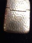 Antique Edward J  Hauck s Postage Stamp Match Holder Case Striker Bottom 1883