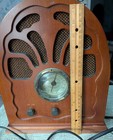 Excalibur Rd61 Vintage Style Cathedral Am fm Tabletop Radio Modern Reproduction