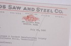 1930 Lamson Goodnow Simonds Saw Steel Co Boston Ma Ephemera L907c