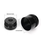 1 2-28 Aluminum End Caps Black High Quality 6061 Aluminum D Cell Cap Set