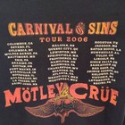 M  tley Cr  e Carnival Of Sins Tour 2006 Black Graphic T-shirt M