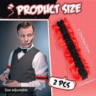 2 Pcs Roaring 20s Armband Garter For Men Sleeve Shirt Costume Red And Black