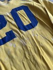 Vintage 40s Football Jersey Game Worn Button Flap Durene Usa Size 42