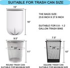 1 Gallon Trash Bags  Extra Small Strong Garbage 120 Count  pack Of 1   Clear 