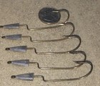 36-pack Lot 180 Pieces Jig Head Hook Eagle Claw Lead Weighted Worm  Bronze 2 0
