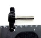 1 4 -20 X 1  Thumb Screws T Bolts Black Tee Wing Hand Knob 4 Pack Stainless