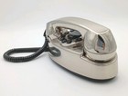 Vintage Metropolis Chrome Desk Telephone Retro Push Button Landline Phone Works