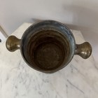 Vintage Apothecary Brass Mortar Urn Planter Vintage Pharmacy Patina