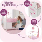 Badger Basket Wooden Toy Doll Bed Storage Mobile And Bedding To Pretend And