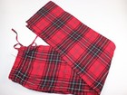 New Brooks Brothers Size L Men s Pajama Lounge Pant Red Black Plaid Flannel  88