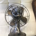 Antique General Electric  Desk Fan 12 Inch Brass Blade