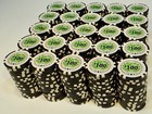 Casino Del Sol  Las Vegas Casino Poker Roulette  100 Chips   Lot X500  11 1 Gram