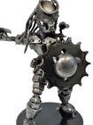 Handmade Small Recycled Scrap Metal Nuts Bolts Gears Predator Figure Sculpture