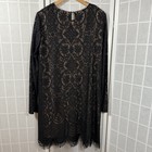 Bcbgmaxazria Dress Women   s Large Black Lace Cocktail Party Evening Lbd Glam