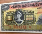 Banco Nacional Mexico 1000 Pesos M305r Choice Uncirculated Remainder Sin Valor