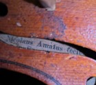 Antique Vtg Ca 1900s   Nicolaus Amatus Cremona Violin Copy With Repair Shop Note
