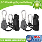 8pcs 1 8  Grow Light Rope Hanger Ratchet Reflector Hangers 150lbs Rope Ratchet