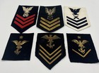 Vintage Antique Us Navy Petty Officer Rankings Uncut Cloth Military