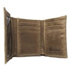 Twisted X Mens Leather Trifold Wallet Black X Logo Rfid