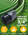 2x50ft Sprinkler Hoses For Lawn  Three-tube Flat Sprinkler Hose With Holes  Heav