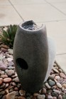 Xbrand Modern Floor Waterfall Fountain  Indoor Outdoor D  cor Ge2512ftgrnl