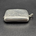 Antique Victorian Sterling Silver Engraved Match Safe vesta Case Uk bham 1899