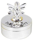 Tooth Fairy Box Silver Baby Keepsake Storage Girl Boy Christening Gifts Presents