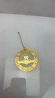 Vintage 2000 Irish Claddagh Gold Tone Ornament Celtic Knot Shamrock Love Loyalty
