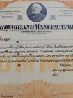 Belknap Hardware   Manufacturing Co Ky Stock Certificate Issuance Unused Punched