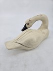 Vintage Large Wooden Swan Decoy Sculpture Folk Art Farmhouse Rustic Cottagecore