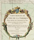 Antique Map  carte Reduite De L isle De La Jamaique   cuba-jamaica  Bellin  1753