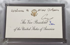President George Hw Bush   First Lady Barbara Bush Signed Original Card-psa