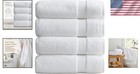 Bath Towel Set Of 4 Absorbent Quick-dry Bamboo Rayon Cotton Towels