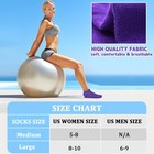 Grips Non Slip Socks For Women  4 Pairs Yoga Pilates  Us Size 5-8