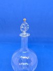 Perfume Bottle Art Glass Very Thin And Delicate Slight Ribbing 6 5    Tall Euc