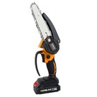 Cordless Chainsaw With 2 0ah Li-ion Battery 6-inch Hand-held Mini Pruning Saw